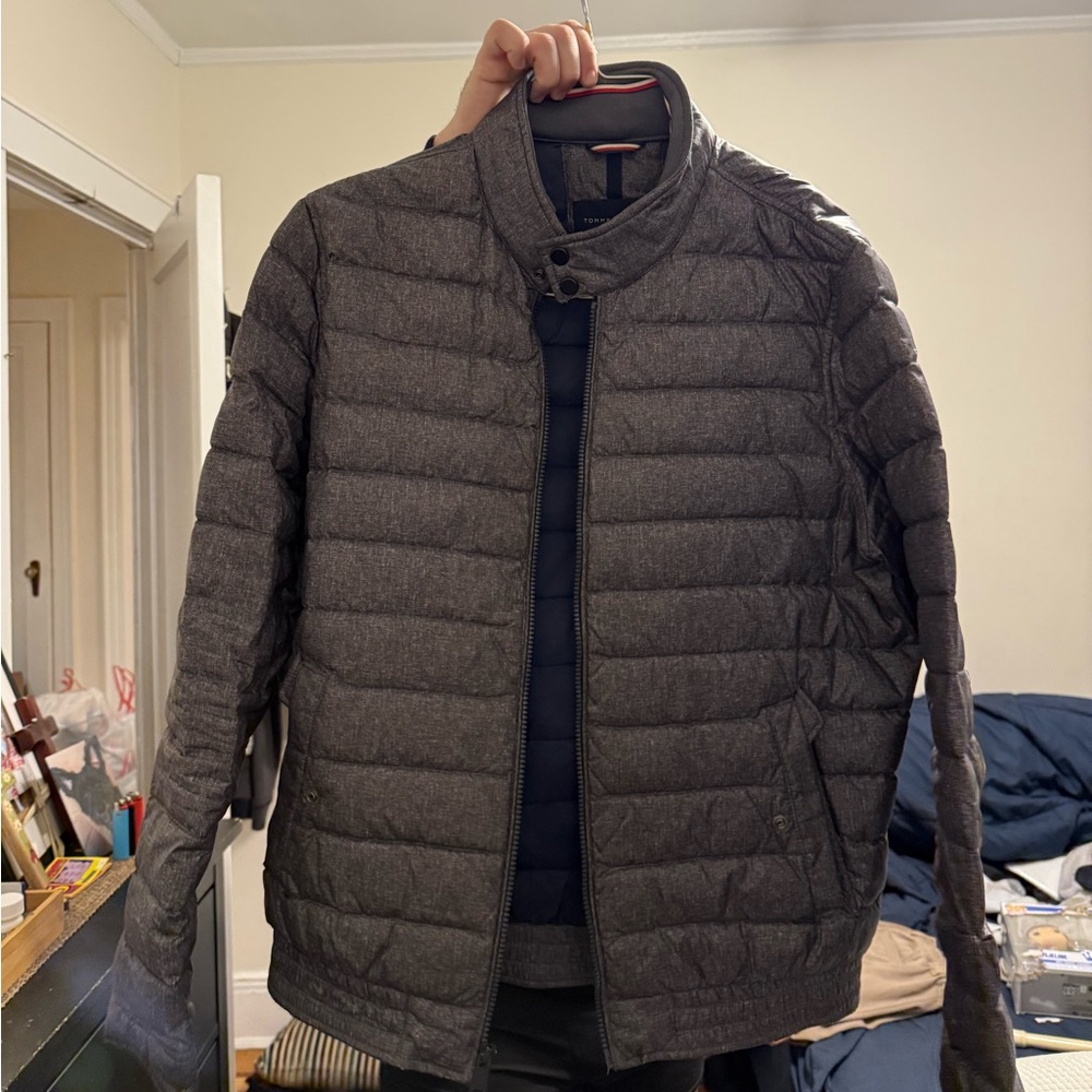 Men's Tommy Hilfiger Gray Puffer Jacket